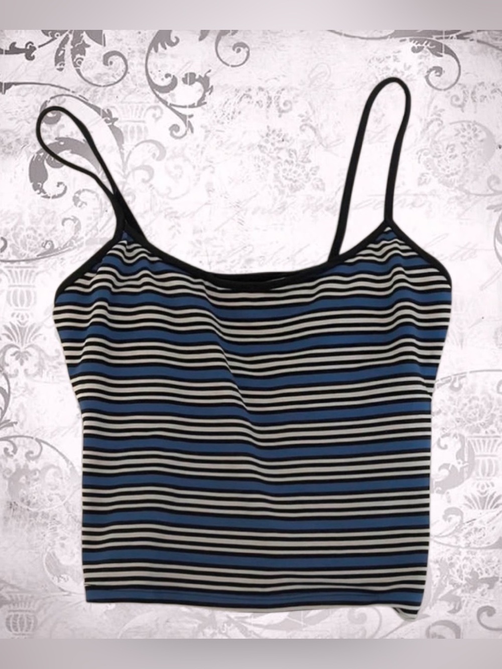 Vintage 90s Sirena Striped Tankini Top
